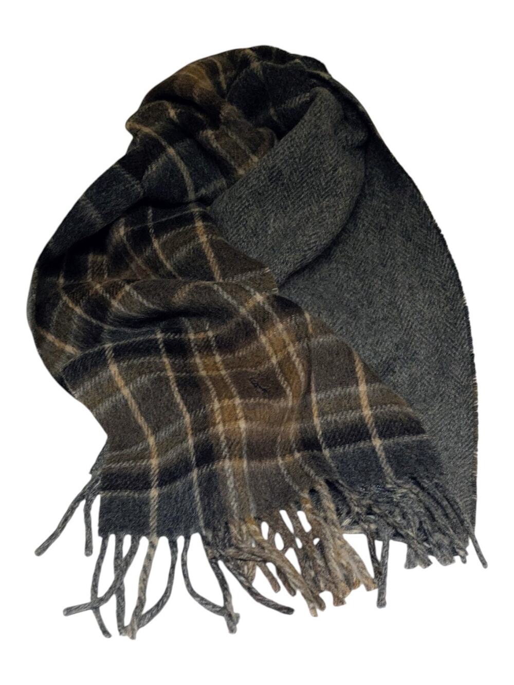 Polo Ralph Lauren Italian Lambs Wool Plaid Scarf